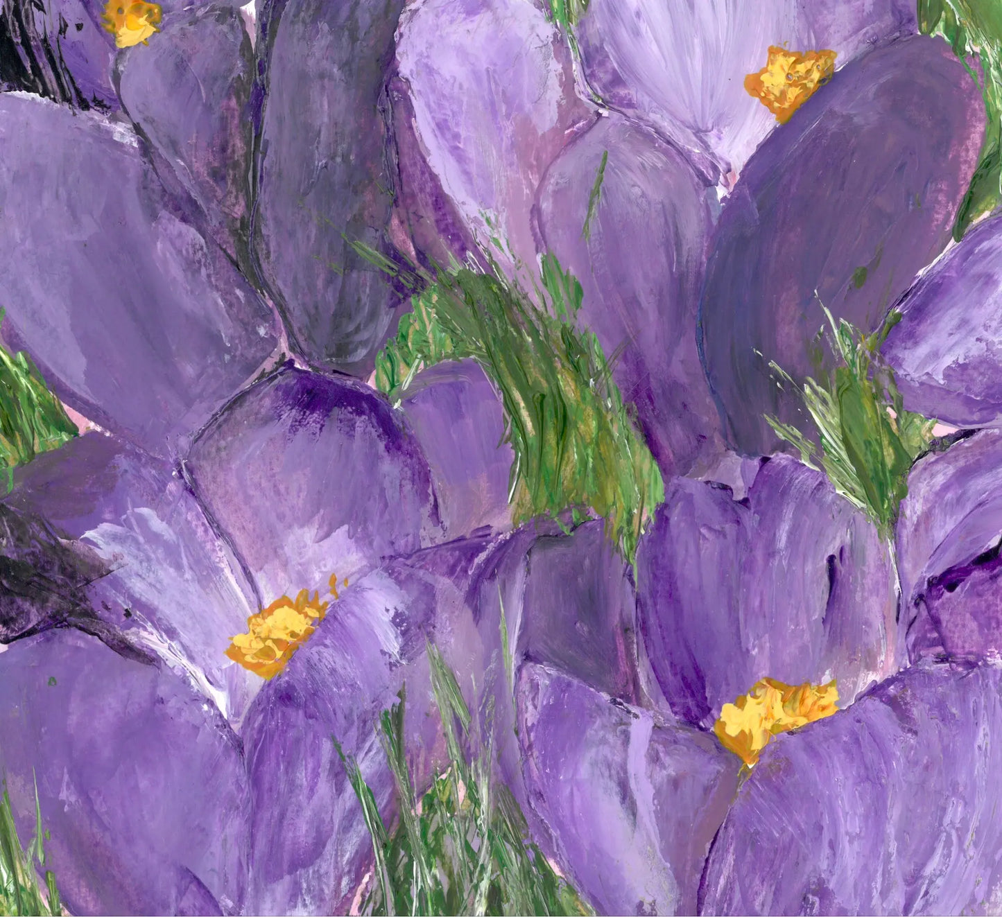 Purple crocus print - Image #2