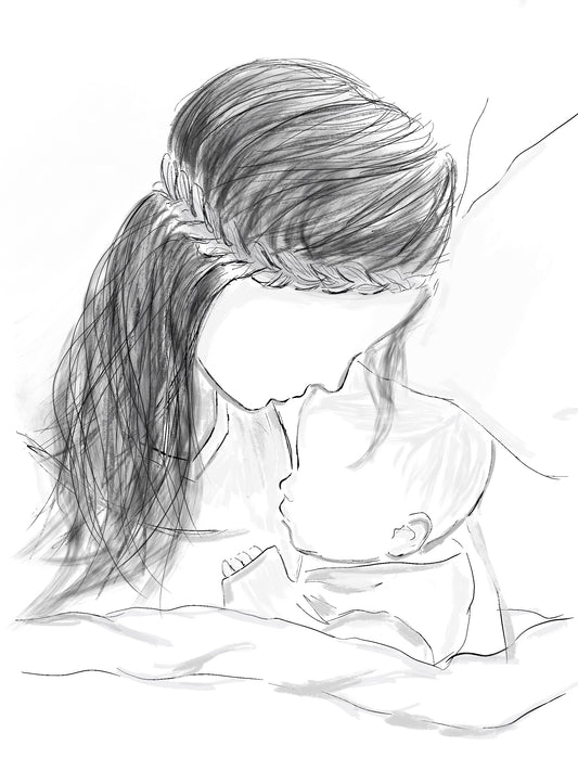 Limited Edition Print Snoozing With Mummy