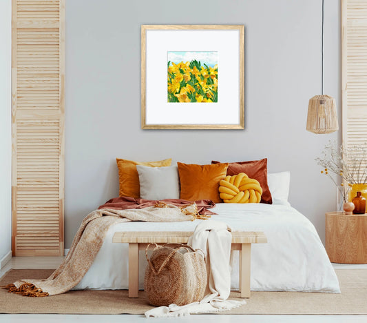 Golden bursts print - Image #1